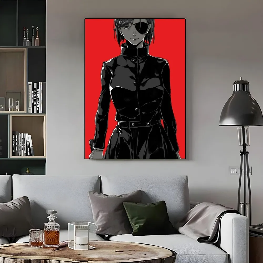 Плакат из аниме джуджутсу кугисаки нобара постер с бумажным принтом для дома