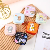 cute creative coin purse for women men cartoon animal printing tinplate earphone pocket quality key case fashion korean wallet