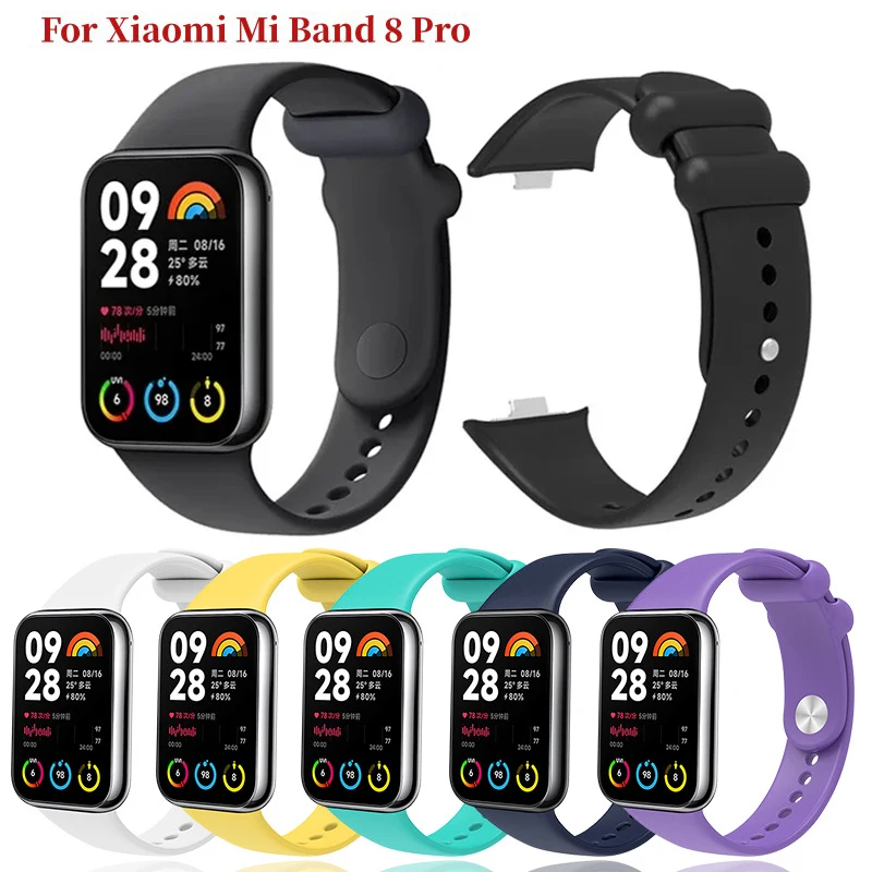 

Ремешок силиконовый для Xiaomi Mi Band 8 Pro, сменный Браслет из ТПУ для смарт-часов Xiaomi Mi Band 8 Pro