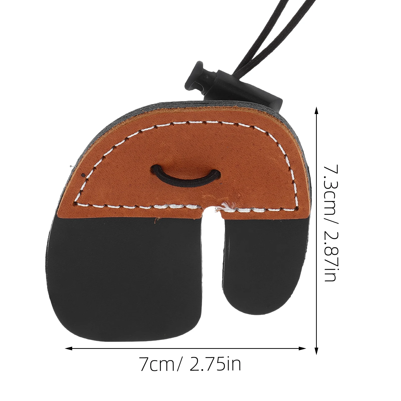 Коричневая двухслойная защита для пальцев с луком и стрелами 1 шт. защитные