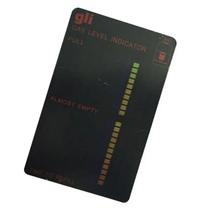 

Gas Test Card Magnetic Gas Level Gauge Propane Fuel Tank Level Gauge Test Card Kitchen Tool Accessories
