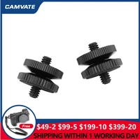 camvate 2 pieces standard aluminum double ended screw connector adapter with double end 14 20 male to 14 20 male thread