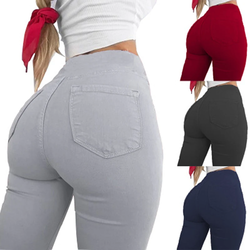 

Women's Pencil Pants Trousers Spring Fall Stretch Pants For Women Slim Ladies Trousers Female Women