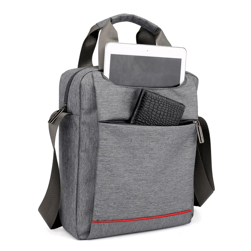 

Men Multifunctional Shoulder Messenger Bag with Headphone Hole Waterproof Nylon Travel Handbag Large Capacity Storage Bags