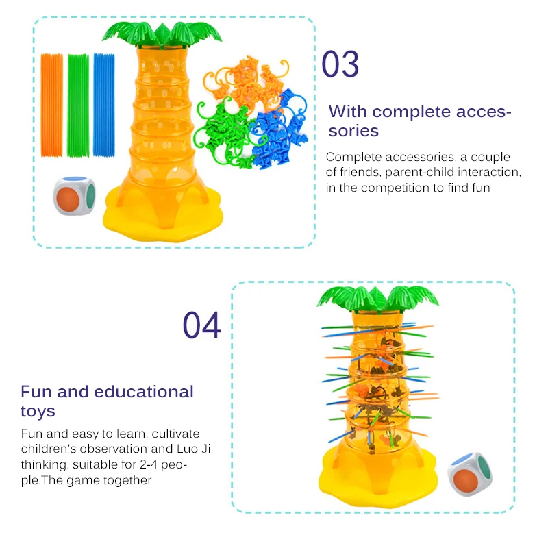 Креативная детская обезьянка игрушка для скалолазания настольная игра