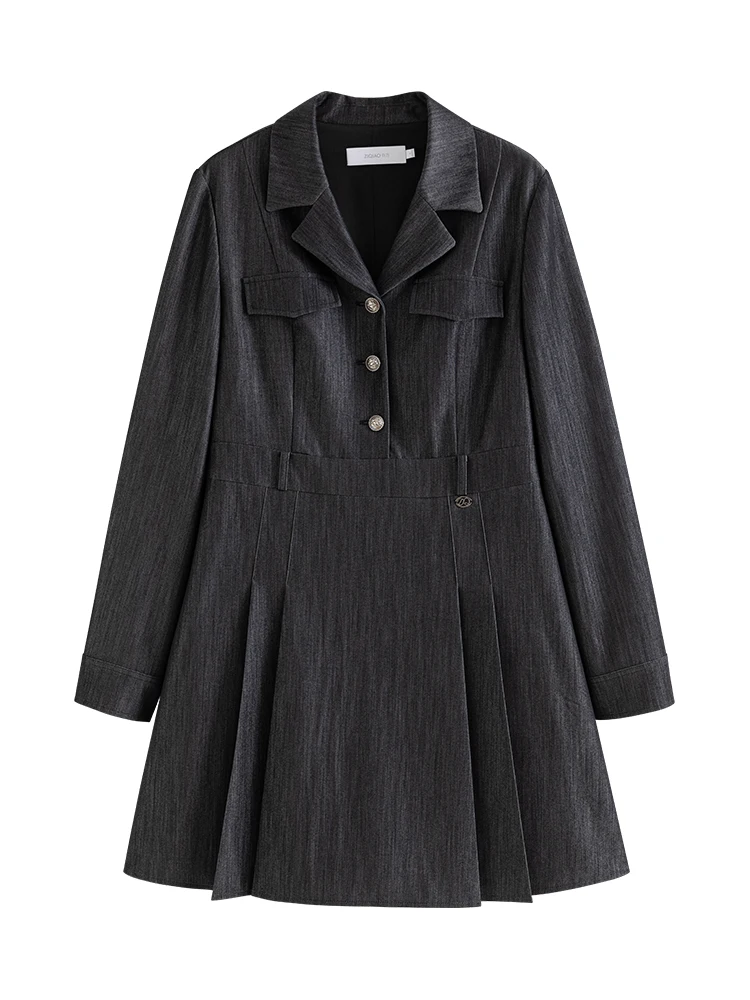 Женское мини-платье ZIQIAO с имитацией денима