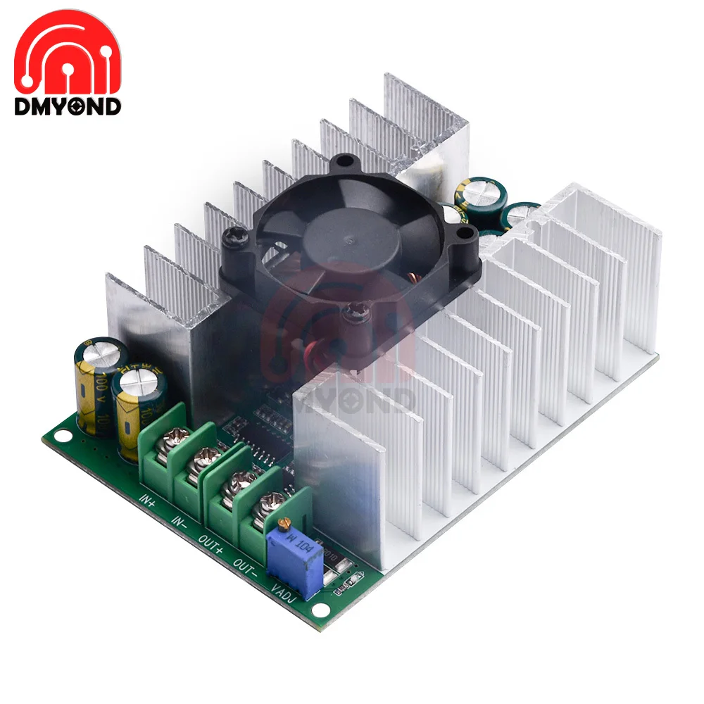 Регулируемый понижающий модуль постоянного тока, от 12 в-75 в до 5 В, 19 в, 21 В, 24 В, 48 В, 500 Вт, понижающий преобразователь высокой мощности, понижающий модуль питания