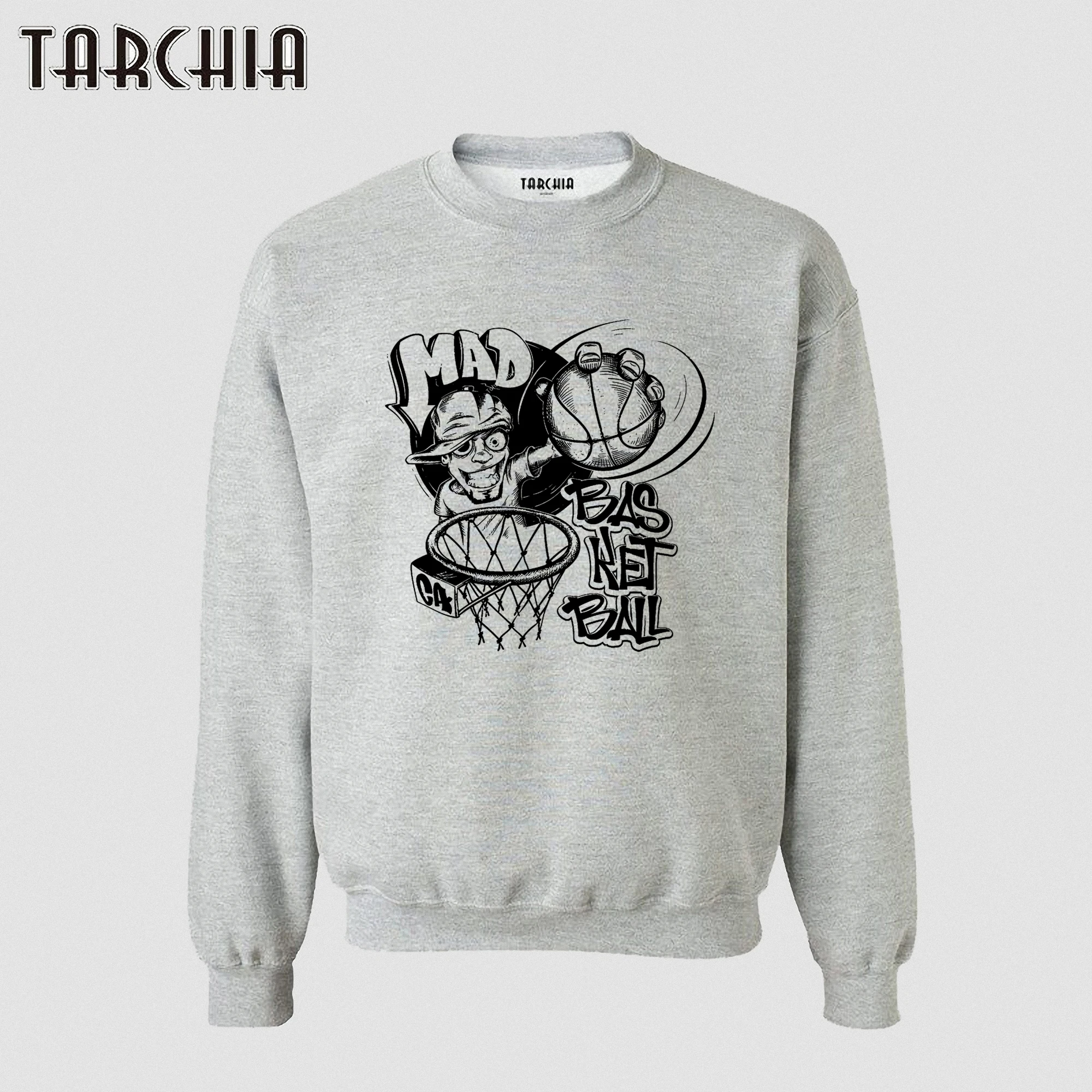 

TARCHIA 2023 New Hoodies Autumn Casual Mad Basketball Cool Sweatshirts Men Pullover Tracksuit Oversized Cheap Long Sleeve