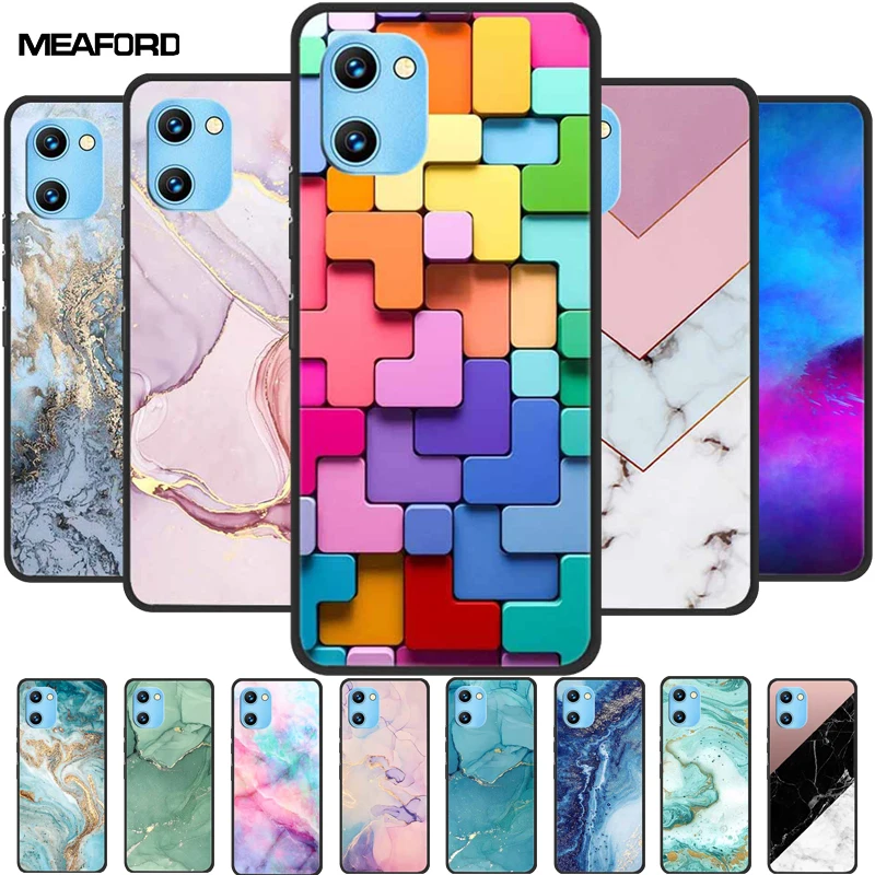 Для UMIDIGI G1 Max G2 чехол мраморный мягкий силиконовый защитный из ТПУ для телефона