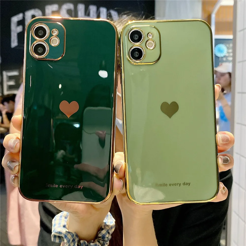 

Чехлы с гальваническим покрытием для телефонов iPhone 13 12 11 Pro Max XR X XS Max 7 8 Plus, мягкий силиконовый защитный чехол-накладка для камеры