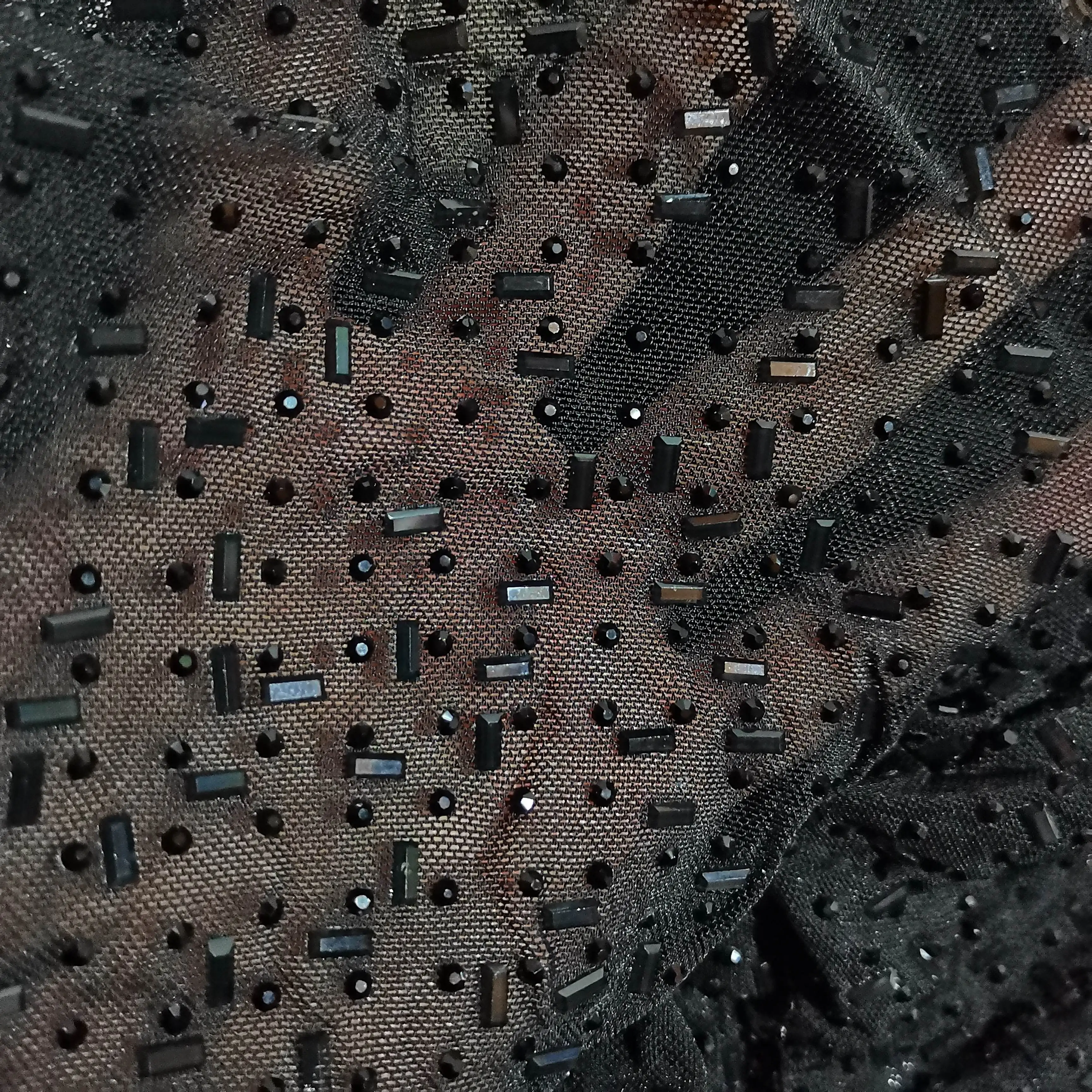 Фото Ткань со стразами, блестящая ткань, материал Diamante для свадебного платья, сделай сам, хрустальная сетка, текстильная блестящая отделка, эластичная эластичная резинка №5