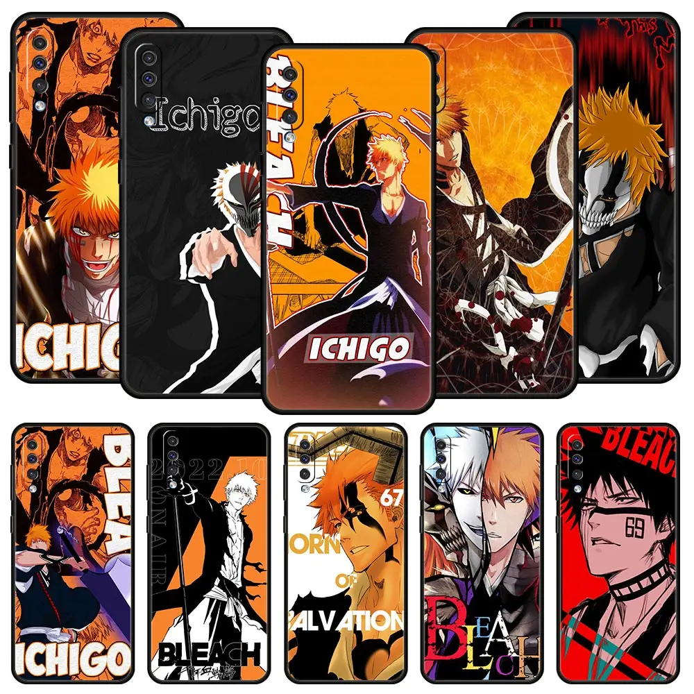 

Kurosaki Ichigo аниме отбеливатель для Samsung Galaxy A52 чехол для телефона A50 A70 A10 A30 A40 A20S A20E A02S A12 A22 A72 A32 5G мягкий чехол
