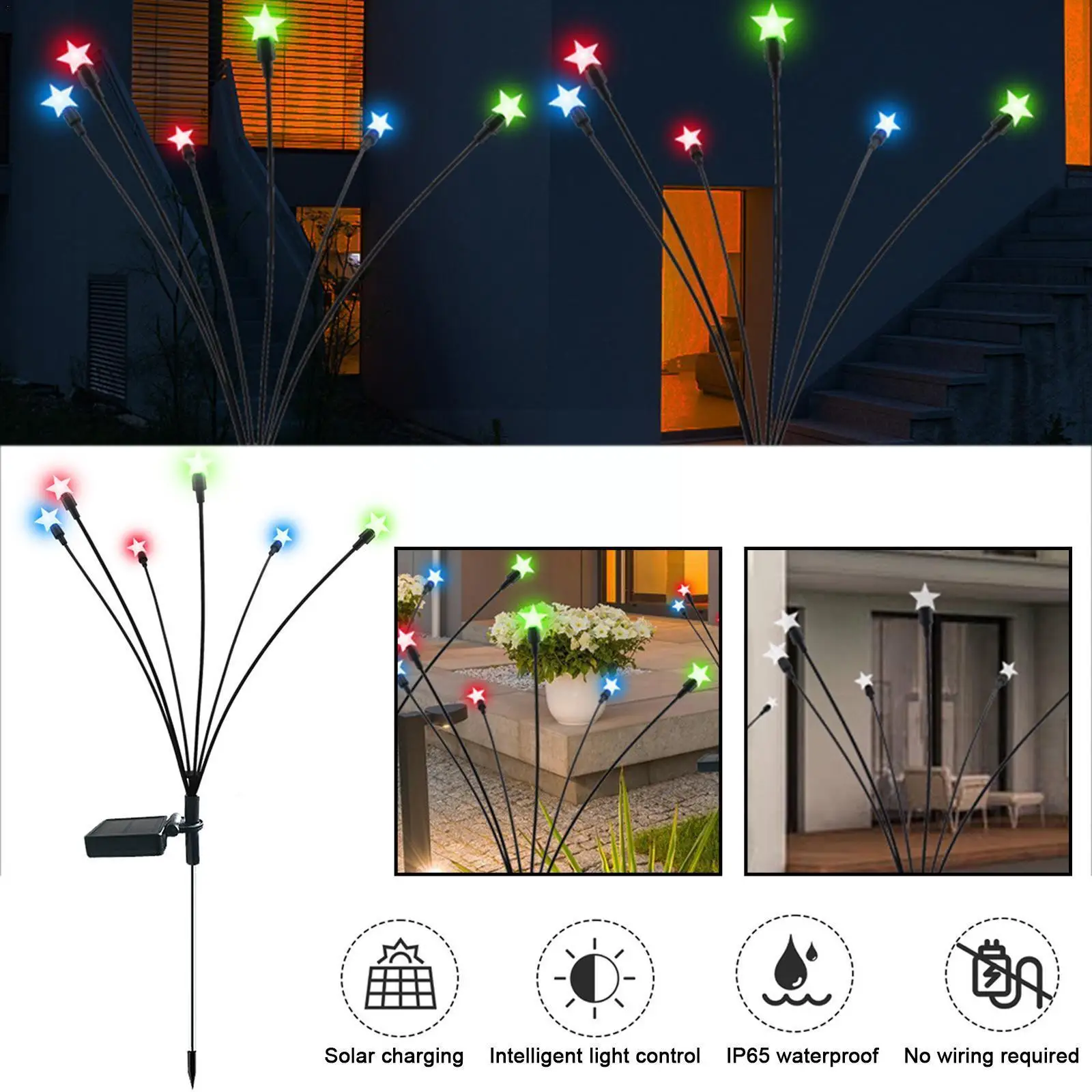 

Solar Firefly Lights Solar Garden Fireflies Lights Lightst Wind Garden Blows Outdoor Swaying Decorative Starburst Swaying A3F3