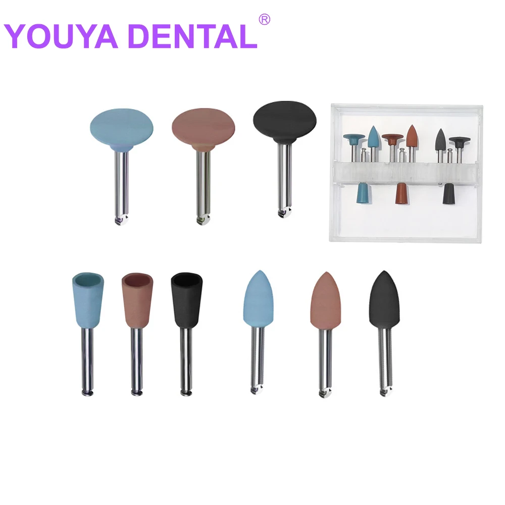 

Dental Diamond Burs Polisher Fit for Low Speed Handpiece Amalgam Polishing Kit 9 Sizes/Box Metal Polisher Dentistry Material