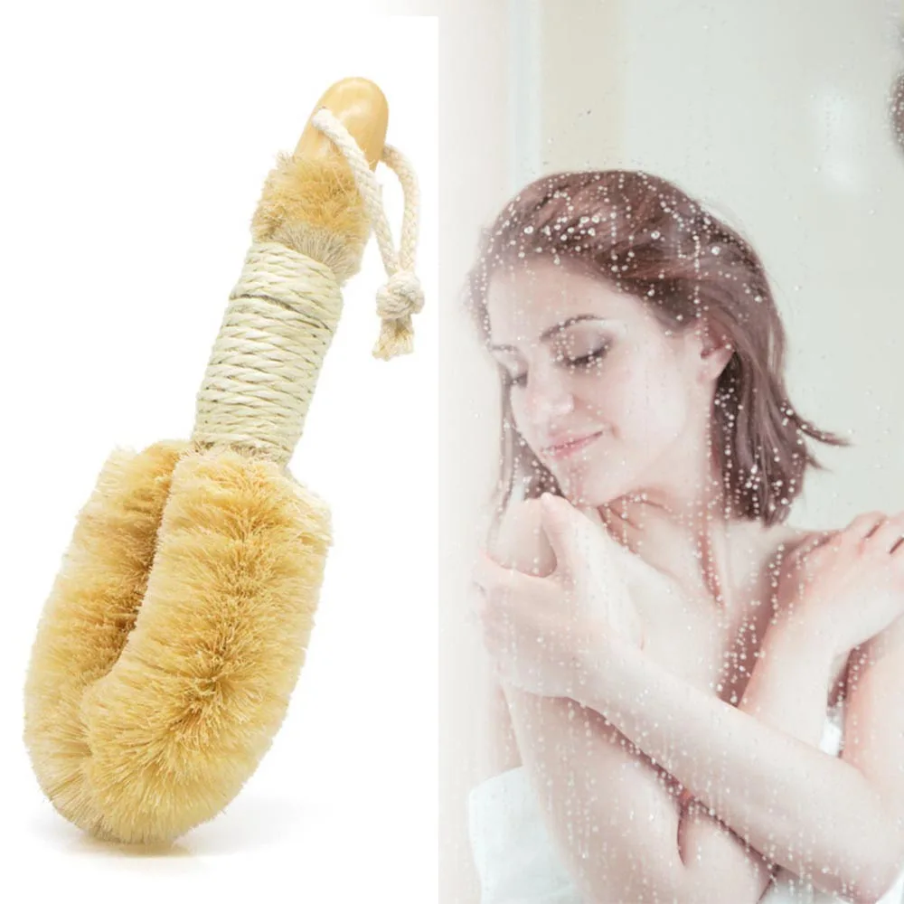 

1 Pc Wet Dry Japanese Massage Body Brush Household Natural Sisal Bath Brush Shower Brush Massager Brush Body Dry Skin Brush BS