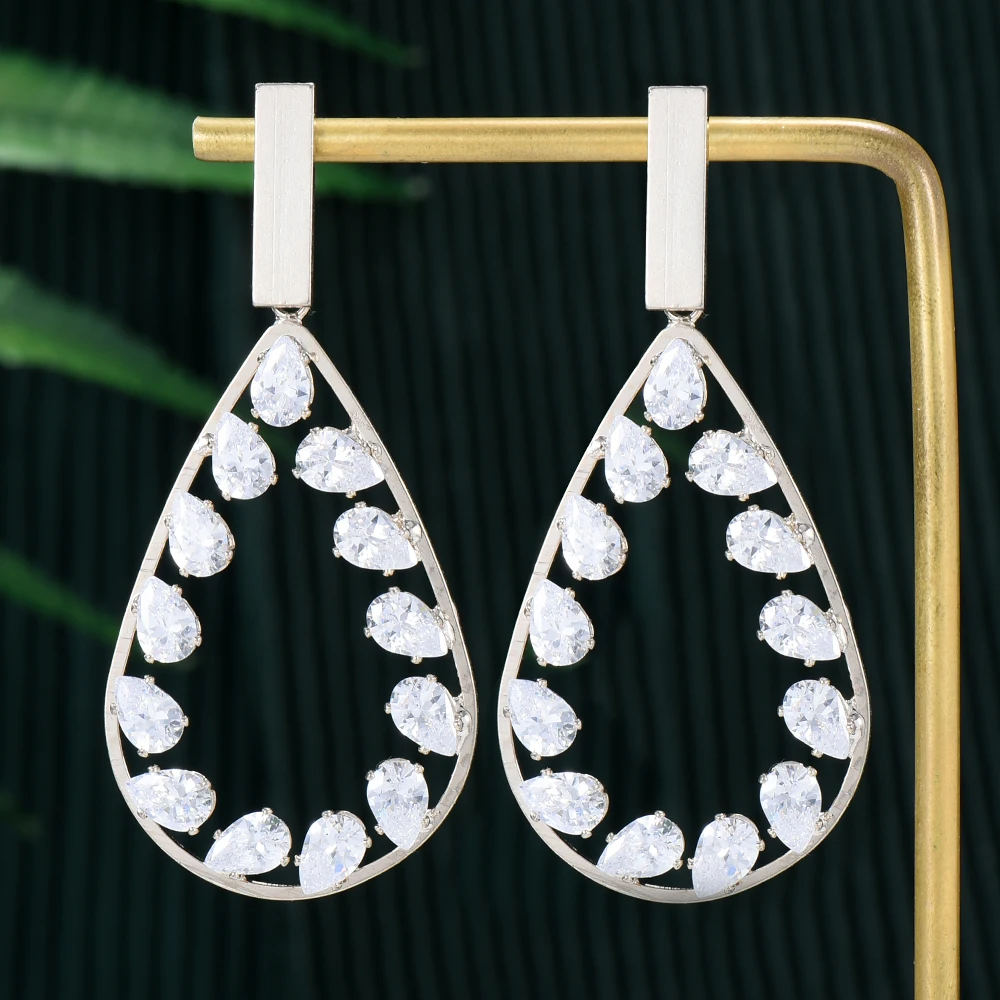 

Модные циркониевые серьги-капельки Blachette 2022, Женская Повседневная бижутерия для вечеринки на годовщину, марокканская бижутерия