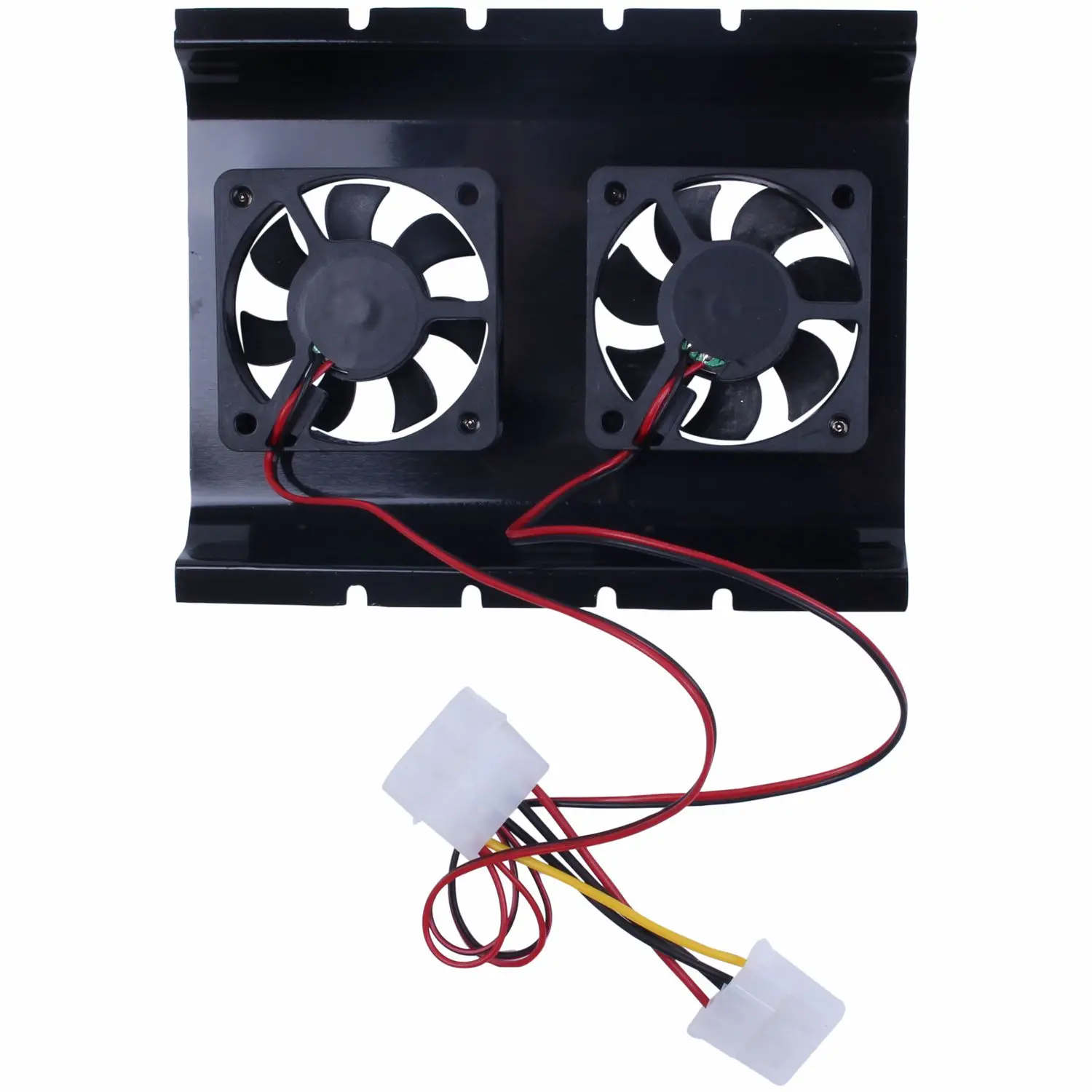 

Black 3.5 SATA IDE Hard Disk Drive HDD 2 Fan Cooler for PC