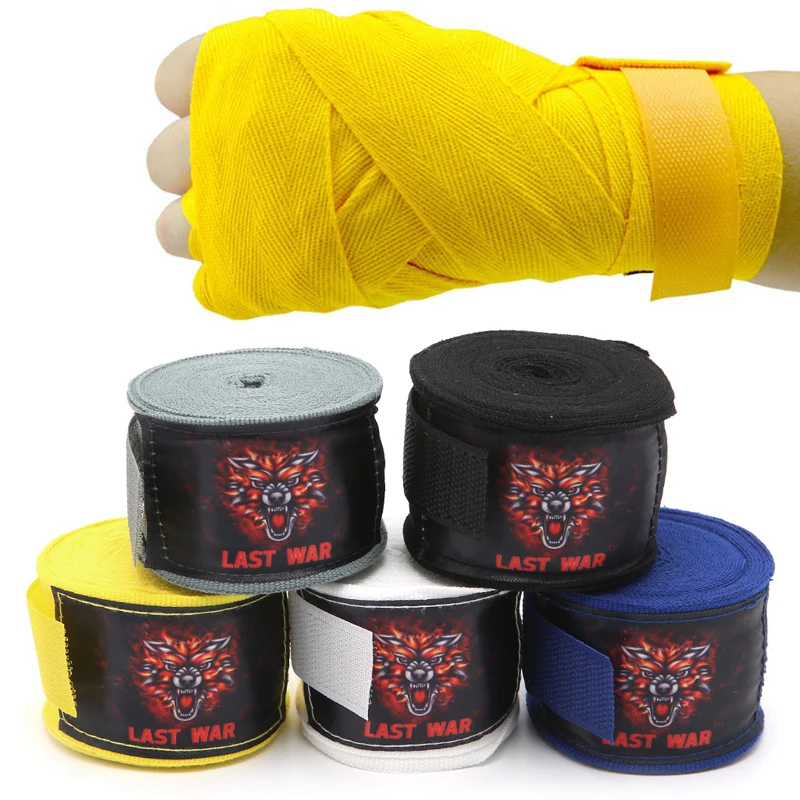 

2 Rolls 5m Breathable Boxing Bandage Muay Thai Taekwondo Hand Gloves Wraps