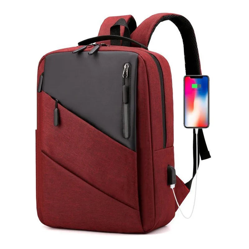 

Rucksack Waterproof Multifunctional Nylon Backpack School Travel Black Casual Backpack Gray 2021 Business Backpack Patchwork Men