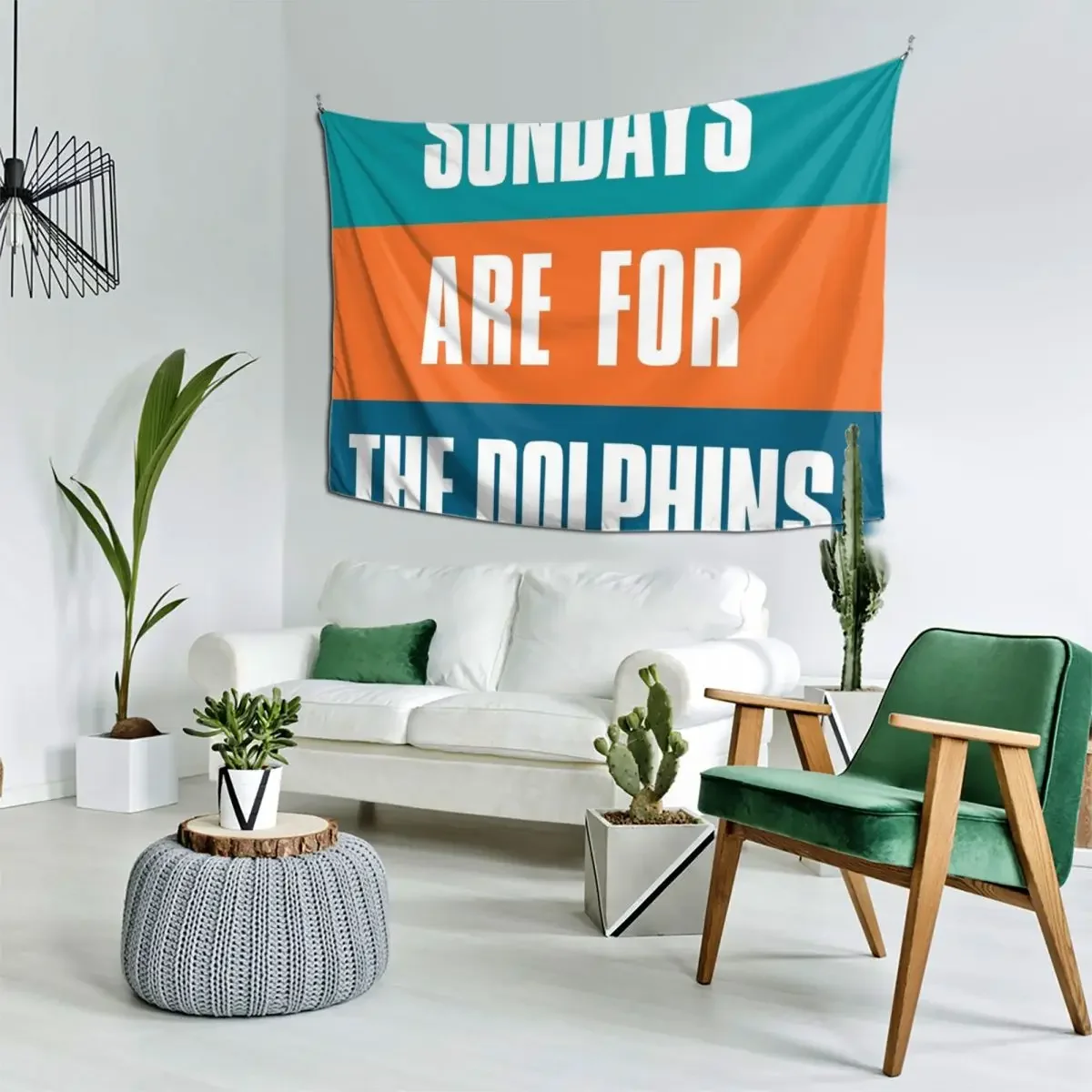 Sundays are for The Dolphins гобелен для футбольных болельщиков Майами спальни