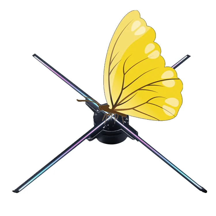 

Led holographic display projection 3d large spinning hologram projector fan