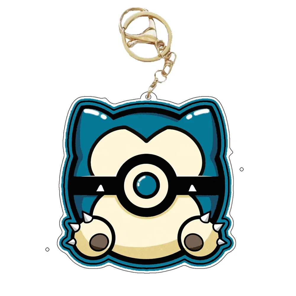 Аниме Pokemon Poké Ball Jigglypuff Lucario Kyogre Mewtwo Groudon Mew Rayquaza Snorlax акриловый брелок для ключей