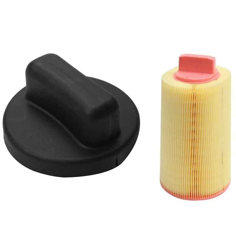 

1 Pcs Petrol Fuel Tank Filler Cap & 1 Pcs A2710940204 Engine Air Filter