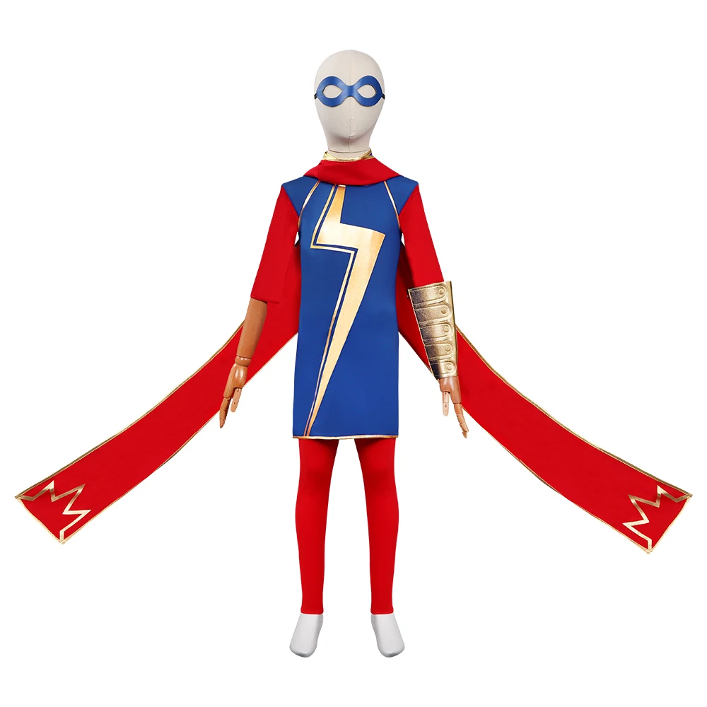 

Kids Children Kamala Khan Cosplay Costume Outfits Halloween Carnival Suit