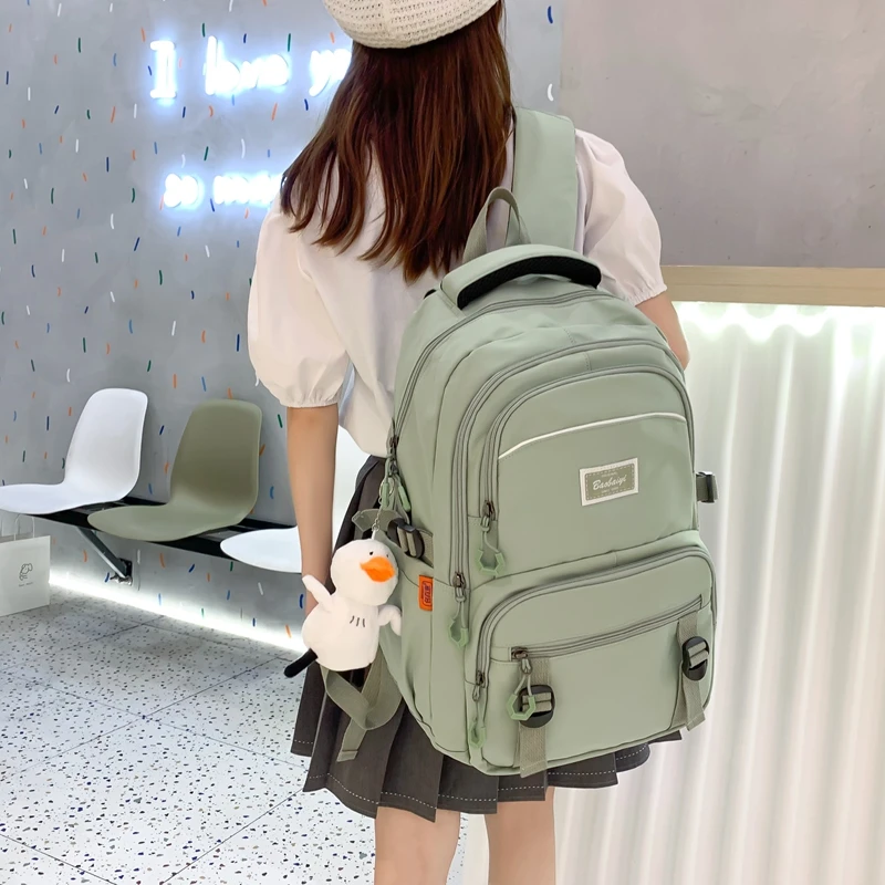 

Fashion Girls Bookbag High School for Boy Schoolbag Lovers Rucksack Men Black Travel Bag Laptop Backpack Women Mochila