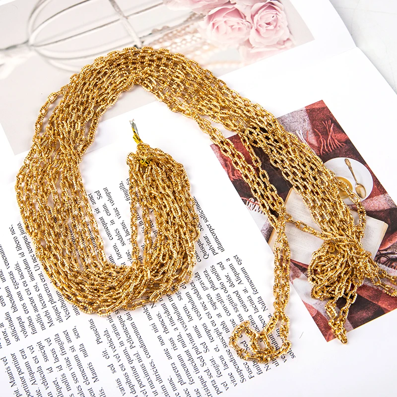 

Плоская овальная цепочка для подвесок в форме губ, из нержавеющей стали, 5 м