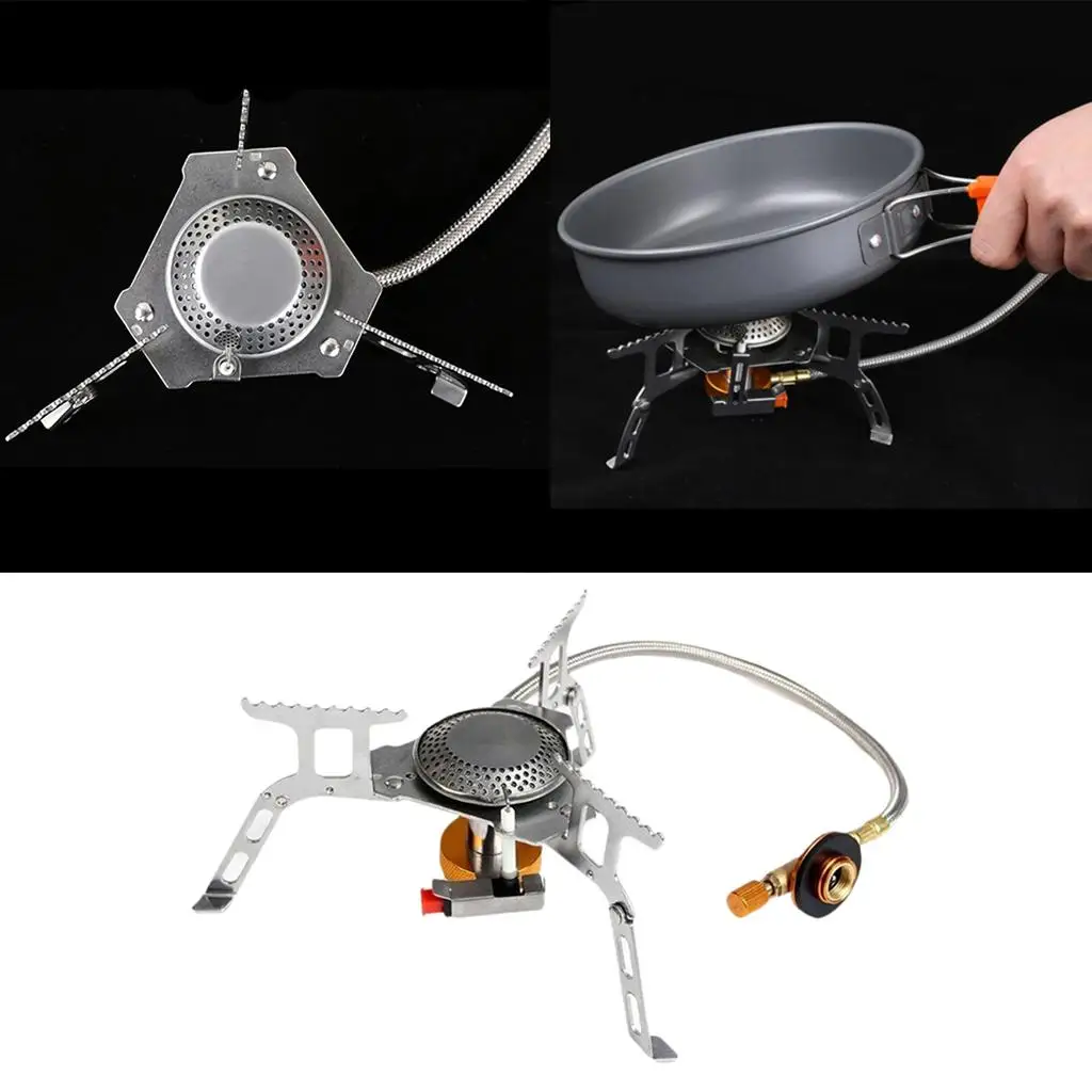 

Portable Outdoor Gas Stove Camping Gas Burner Collapsible Electronic