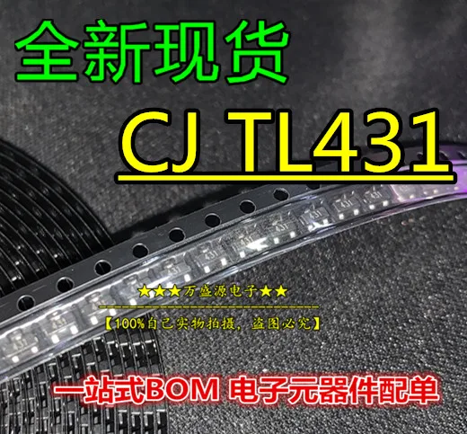 

100 шт., 100% оригинальный новый Триод Зенера TL431 CJ 431 SMD SOT-23