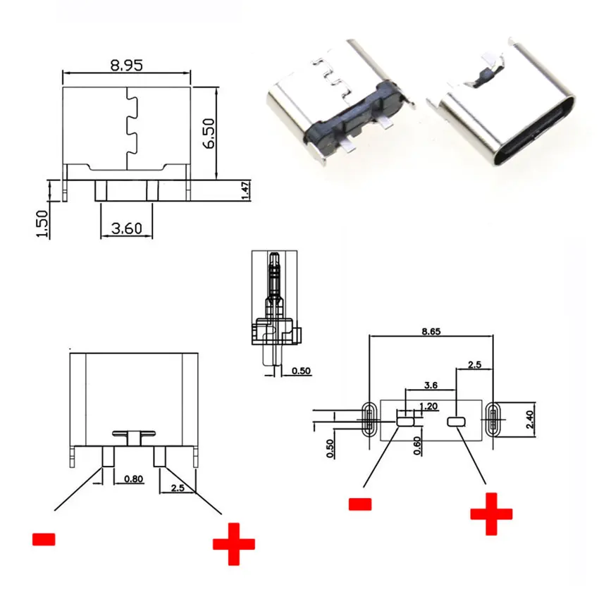 Cltgxdd 2/5/10 шт. USB Type C разъем 90/180 градусов 2 контакта Женский Разъем 3 1 Type-C для USB-порта