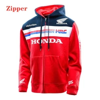 2022 new fashion mens honda wing logo hoodie 3d print zip sweatshirt harajuku casual motorcycle jacket racing suit man red hoody