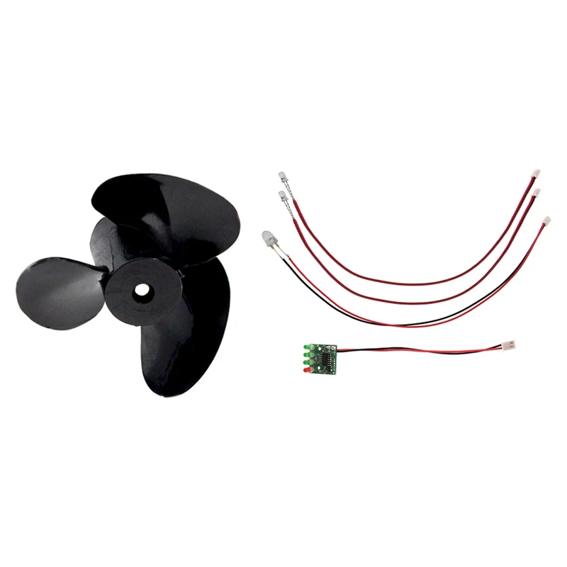 

4X Propeller Set For Flytec 2011-5 Fishing Tool Bait Boat Fish Finder Ship & 1Set LED Group For Flytec 2011-5 Bait Boat