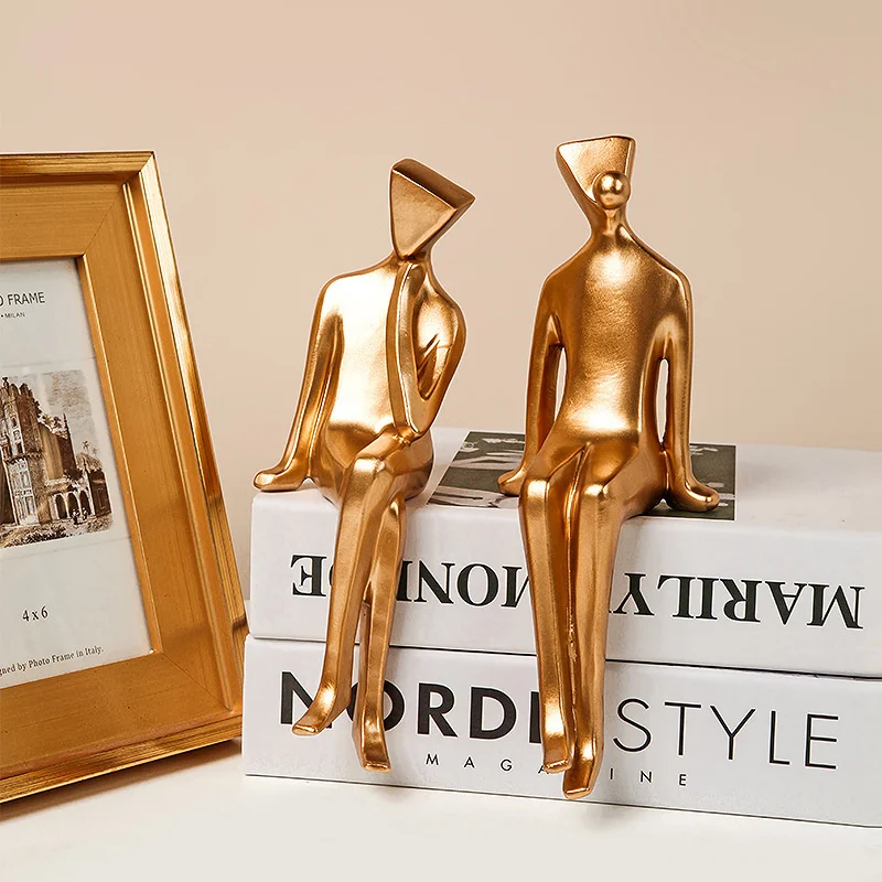 

Light Nordic Luxury Creative Character Decoration Resin Office Sculpture Decoration Home Decoration home decoration accessories