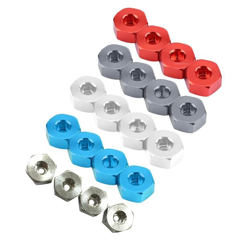 

Aluminum RC Car 12Mm Hex Wheel HUB Drive Adaptor Extension Combiner Coupler For 1/10 RC Car WPL C14 C24 B14 B24 B16 B36