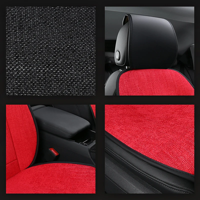 Льняная кожа искусственная льняная Передняя и задняя Автомобильная Защитная