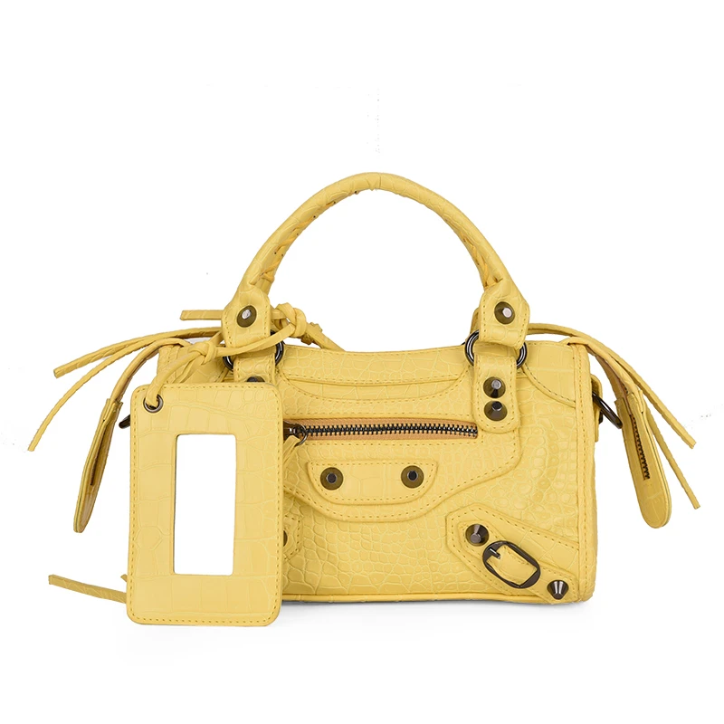 

Top Brand Woman Bag Tote Rivet Tassel Handbags Punk Style Lady Luxury Crossbody Bag Purses summer Ladies Shoulder Bags Satchels