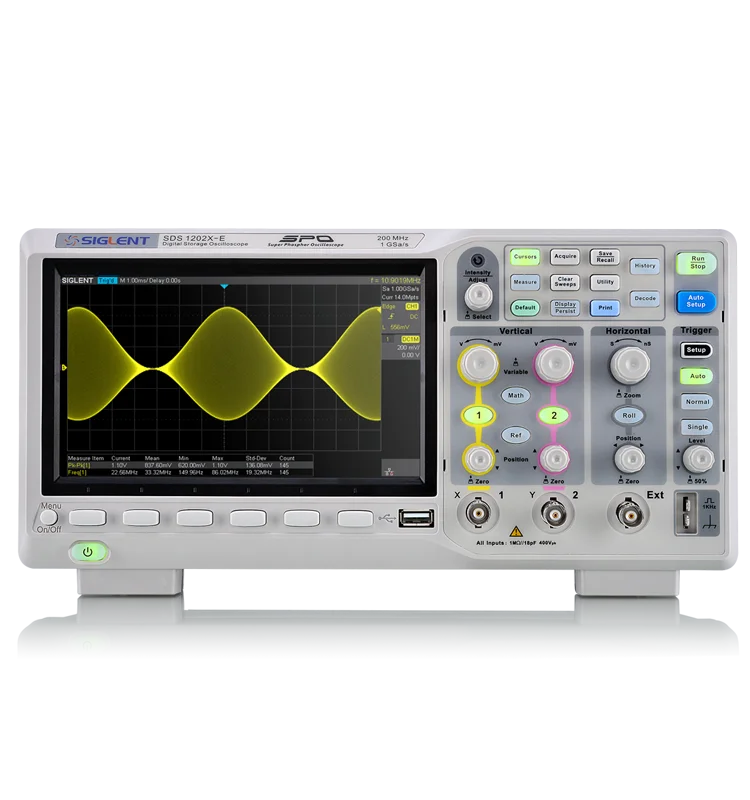 

SIGLENT SDS1202X-E,DSO,2 Channels digital oscilloscope, 200MHz oscilloscopes