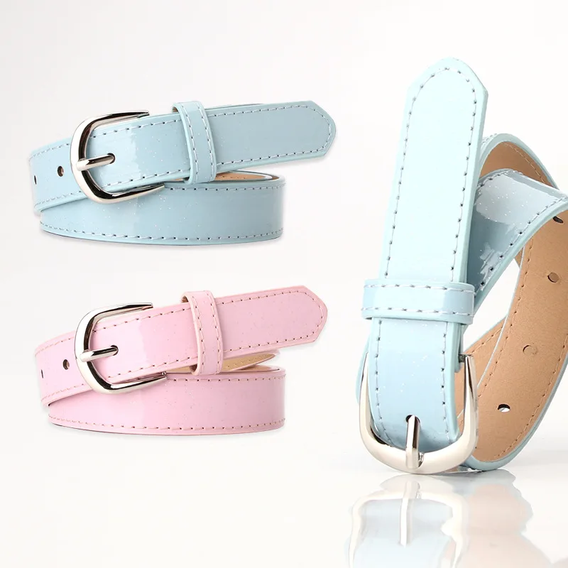

Women's Casual Fashion Versatile Simple Korean Version Versatile Pants Belt Pink Blue Slim Jeans Belt Clothing Accessories