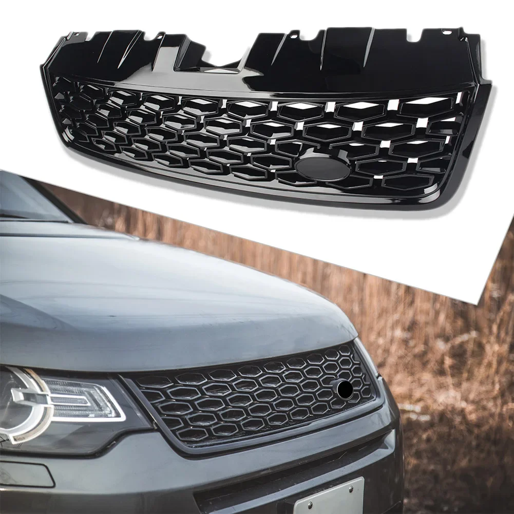 

Car Front Grille Upper Grill For Land Rover Discovery Sport L550 LR066143 2015 2016 2017 2018 DSB W/ logo