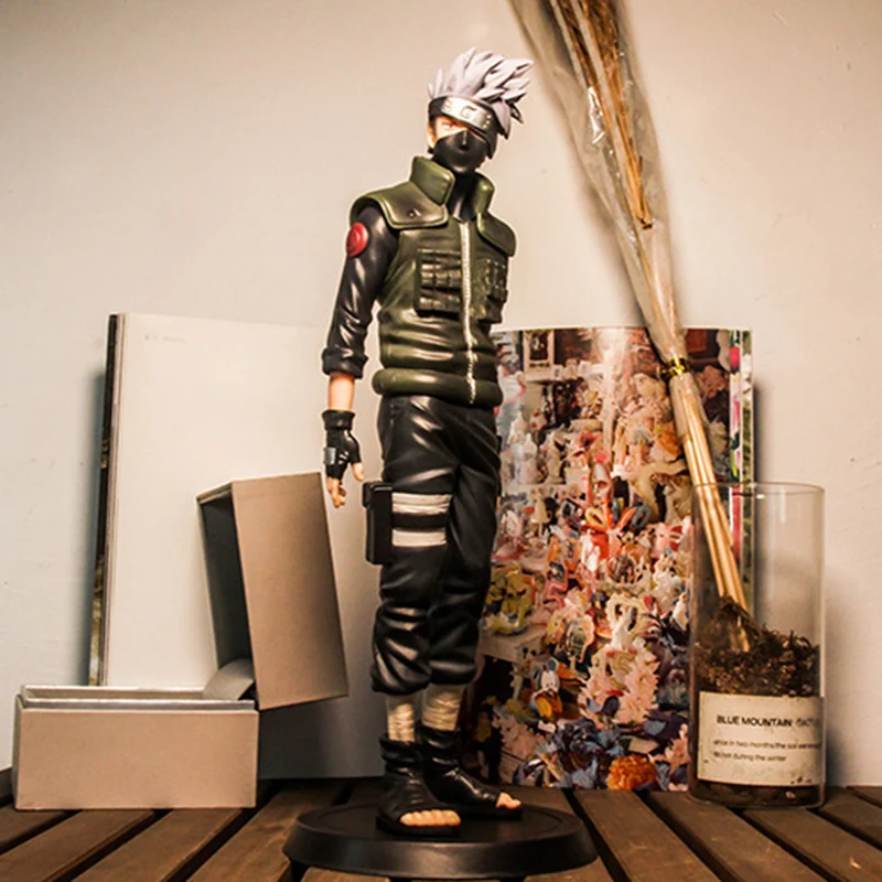 Фото Аниме-фигурка Наруто Hatake Kakashi, настольное украшение, мультяшная детская игрушка, крутой подарок на день рождения №3