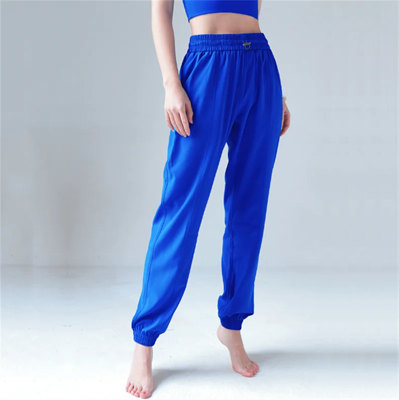 

Брюки LULU YOU WANT с карманами и завязкой на талии, быстросохнущие свободные стильные брюки для фитнеса полной длины, защита от солнца, штаны для ...