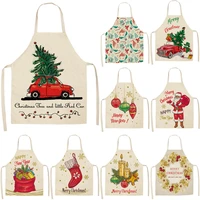 christmas decoration sleeveless apron ladies apron kitchen cooking accessories children adult cleaning tools tablier delantal
