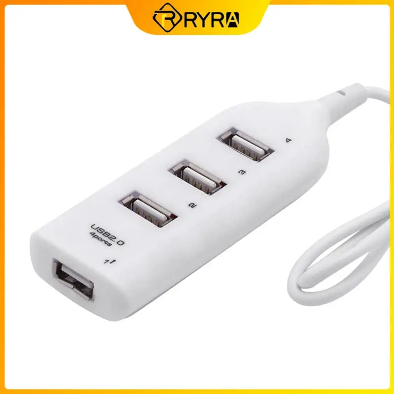 

RYRA High Speed 4 Port USB 2.0 Multi HUB Power Charger Splitter Expansion Cable Adapter For PC Laptop Notebook Computer