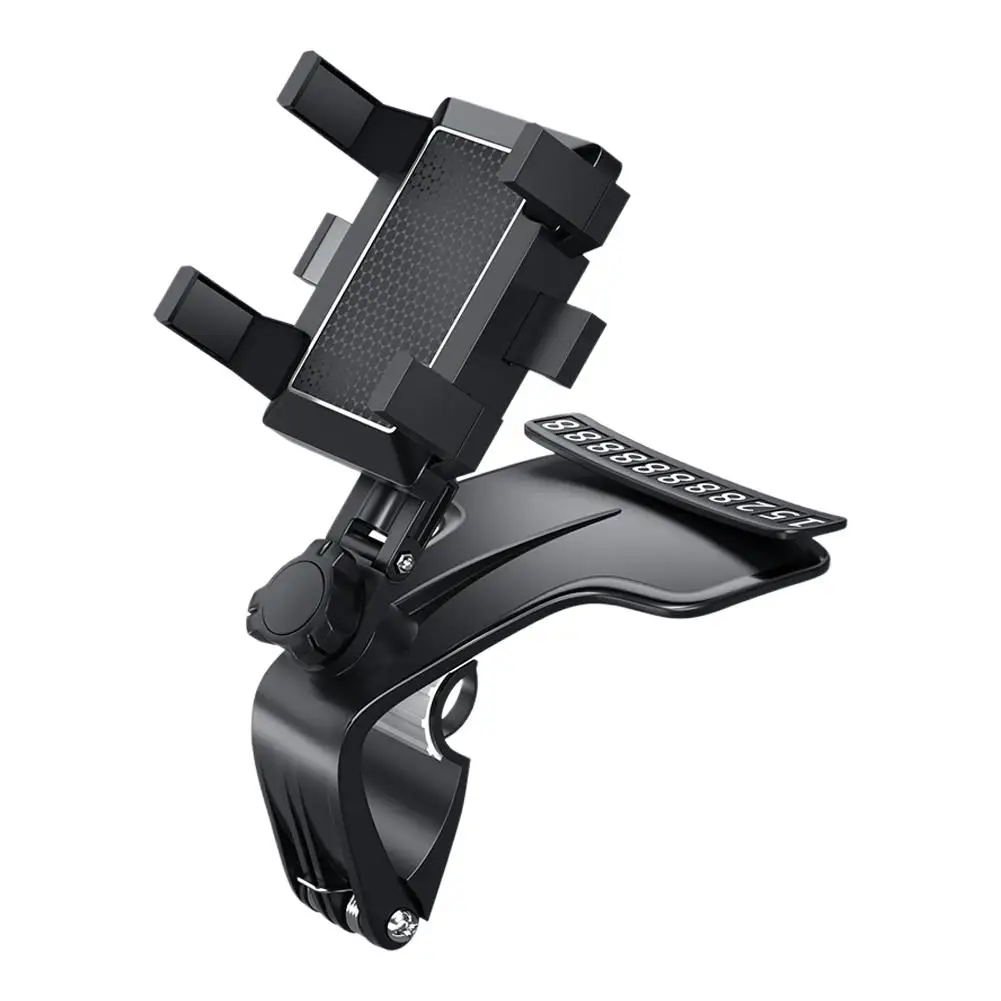Автомобильный держатель для телефона с креплением на приборную панель поворот