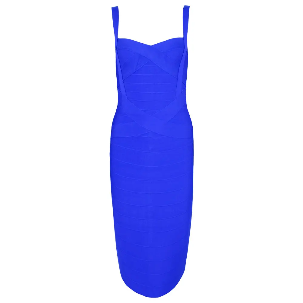 Женское облегающее платье на тонких бретелях из искусственного шелка