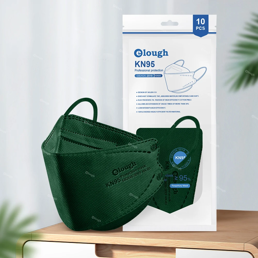 Elough Mascarilla KN95 FFP2 маски FPP2 взрослые цветные 4-слойные рыбные FFP2Mask CE Mascherine FFPP2 маска FFP