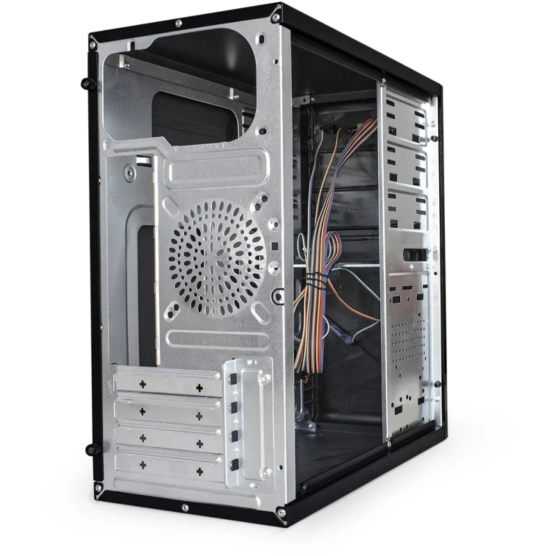 Минибашня ExeGate BA-201-AA500 (mATX блок питания AA500 с 8-см вентилятором, 2 порта USB, аудио, черная) вкл.